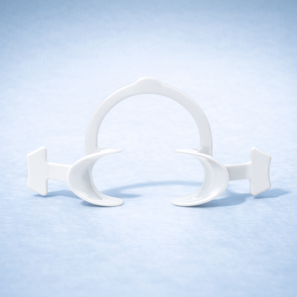 Dental Retractors with handle clear